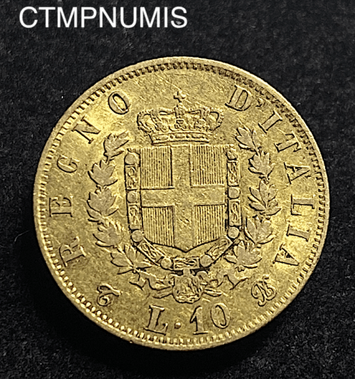 ,MONNAIE,ITALIE,10,LIRE,OR,1863,TURIN,