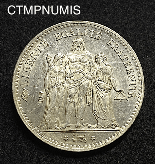 ,MONNAIE,5,FRANCS,ARGENT,HERCULE,1876,BORDEAUX,