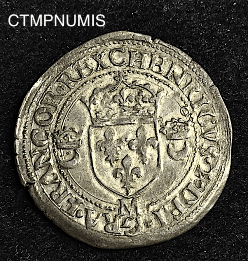 ,MONNAIE,TOULOUSE,HENRI,II,DOUZAIN,1550,