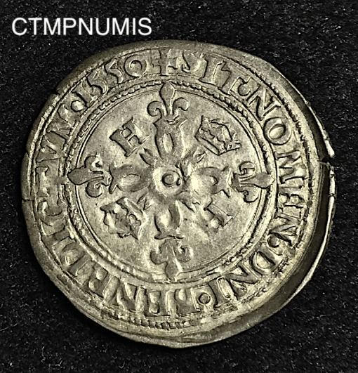 ,MONNAIE,TOULOUSE,HENRI,II,DOUZAIN,1550,