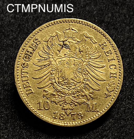 ,MONNAIE,ALLEMAGNE,PRUSSE,10,MARK,OR,1873,C,