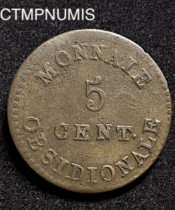,MONNAIE,ANVERS,5,CENTIMES, 1814,