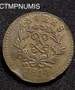 ,MONNAIE,ANVERS,5,CENTIMES, 1814,