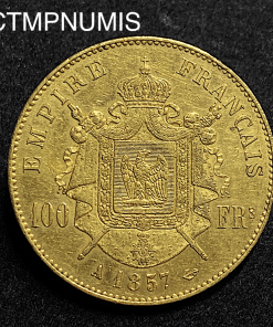 ,MONNAIE,EMPIRE,100,FRANCS,OR,NAPOLEON,1857,