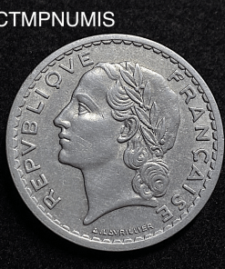 ,MONNAIE,5,FRANCS,LAVRILLIER,1948,9,FERME,