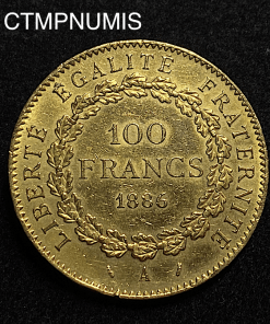 ,MONNAIE,100,FRANCS,OR,GENIE,1886,