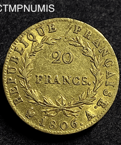 ,MONNAIE,20,FRANCS,OR,NAPOLEON,1806,