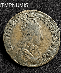 ,MONNAIE,LOUIS,XIV,LIARD,1656,I,LIMOGES,