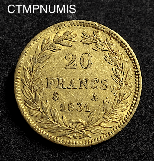 ,MONNAIE,ROYALE,20,FRANCS,OR,LOUIS,PHILIPPE,1831,