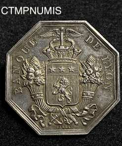 ,JETON,ARGENT,BANQUE,LYON,1835,
