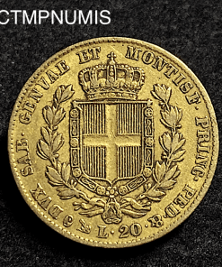 ,MONNAIE,ITALIE,20,LIRE,OR,1835,GENES,