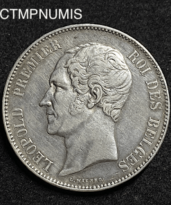 ,MONNAIE,BELGIQUE,5,FRANCS,ARGENT,1865,