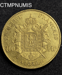 ,MONNAIE,EMPIRE,100,FRANCS,OR,NAPOLEON,1856,