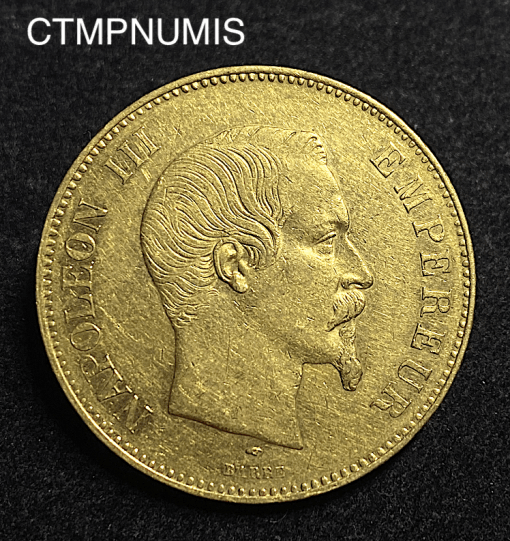 ,MONNAIE,EMPIRE,100,FRANCS,OR,NAPOLEON,1856,