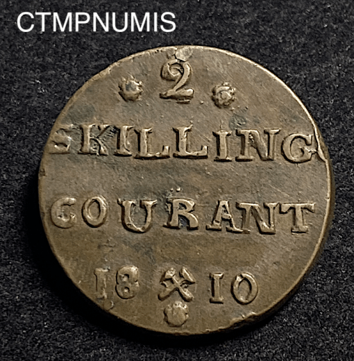 ,MONNAIE,NORVEGE,2.SKILLING,1810,FREDERICK,