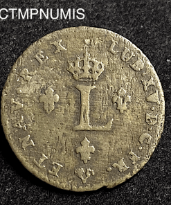 ,MONNAIE,ROYALE,LOUIS,XV,2,SOLS,1739,POITIERS,