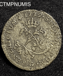 ,MONNAIE,ROYALE,LOUIS,XV,2,SOLS,1739,POITIERS,