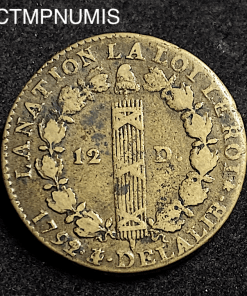 ,MONNAIE,REVOLUTION,12,DENIERS,1792,PARIS,