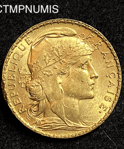 ,MONNAIE,20,FRANCS,OR,COQ,1900,