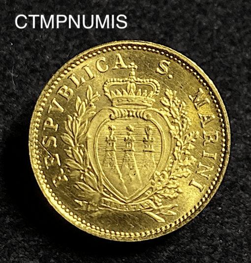 ,MONNAIE,SAN,MARINO,1,SCUDO,OR,1975,