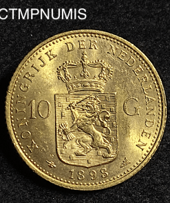 ,MONNAIE,PAYS,BAS,10,GULDEN,OR,1898,
