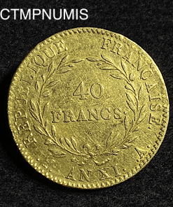 ,MONNAIE,40,FRANCS,OR,NAPOLEON,CONSUL,AN,XI,