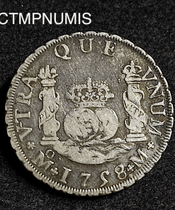 ,MONNAIE,MEXIQUE,2,REALES,ARGENT,1758,MEXICO,