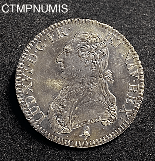 ,ROYALE,LOUIS,XVI,ECU,1790,ARGENT,