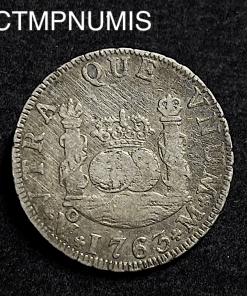 ,MONNAIE,MEXIQUE,2,REALES,ARGENT,1763,MEXICO,