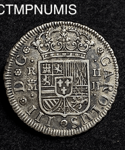 ,MONNAIE,ESPAGNE,2,REALES,ARGENT,1861,MADRID,