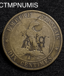 ,MONNAIE,SATIRIQUE,NAPOLEON,III,SUR,10,CENTIMES,