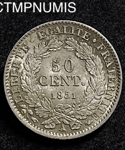 ,MONNAIE,50,CENTIMES,CERES,1851,SPL,
