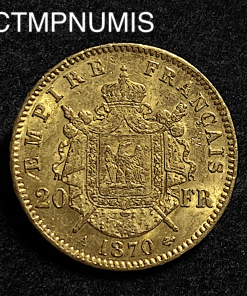 ,MONNAIE,20,FRANCS,OR,NAPOLEON,1870,