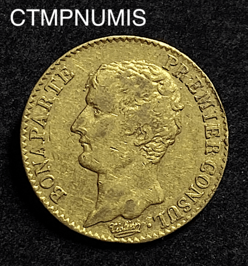,MONNAIE,20,FRANCS,OR, NAPOLEON,CONSUL,AN,12,