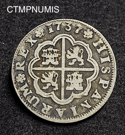 ,MONNAIE,ESPAGNE,2,REALES,ARGENT,1837,SEVILLE,