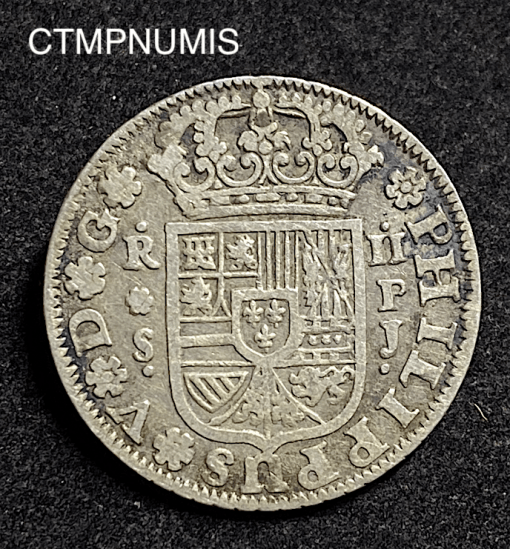 ,MONNAIE,ESPAGNE,2,REALES,ARGENT,1837,SEVILLE,