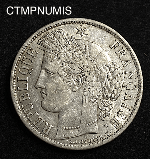 ,5,FRANCS,ARGENT,CERES,1870,K,BORDEAUX,