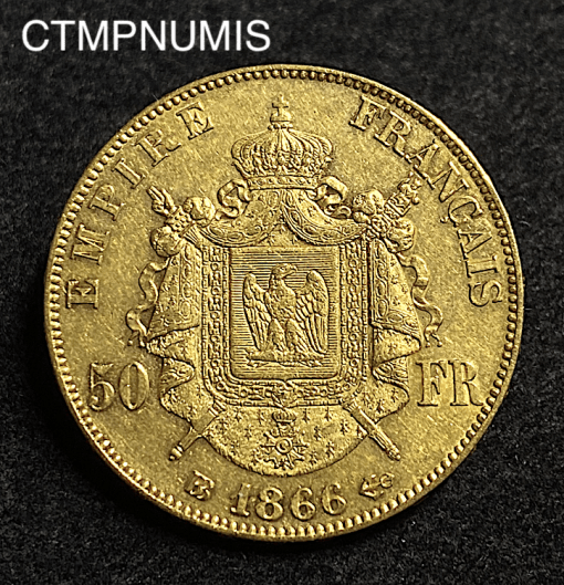 ,MONNAIE,50,FRANCS,OR,NAPOLEON,1864,STRASBOURG,
