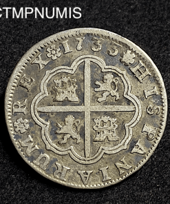 ,MONNAIE,ESPAGNE,2,REALES,ARGENT,1833,SEVILLE,