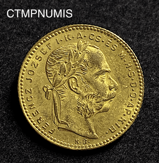 ,MONNAIE,HONGRIE,20,FRANCS,OR,8,FORINT,1890
