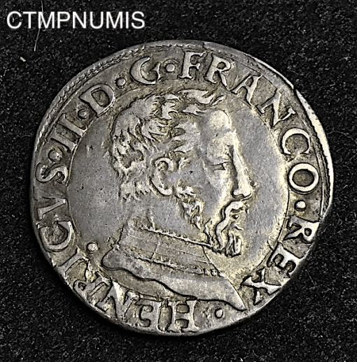 ,1/2,TESTON,ARGENT,HENRI,II,1557,TOULOUSE,