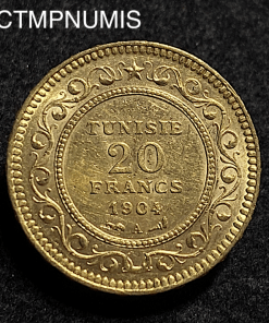 ,MONNAIE,TUNISIE,20,FRANCS,OR,1904,1321,