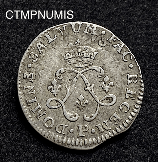 ,MONNAIE,ROYALE,4,SOLS,2,L,1692,P,DIJON,LOUIS,XIV,