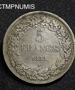 ,MONNAIE,BELGIQUE,5,FRANCS,ARGENT,1833,