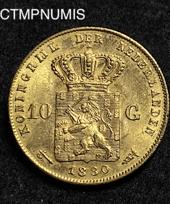 ,MONNAIE,PAYS,BAS,10,GULDEN,OR,1880,