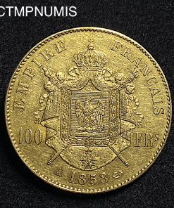 ,MONNAIE,100,FRANCS,OR,NAPOLEON,1858,
