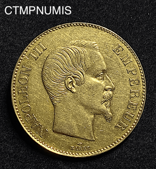 ,MONNAIE,100,FRANCS,OR,NAPOLEON,1858,