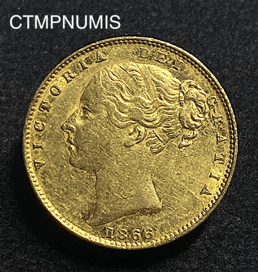 ,MONNAIE,ANGLETERRE,SOUVERAIN,OR,1866,ECUSSON,