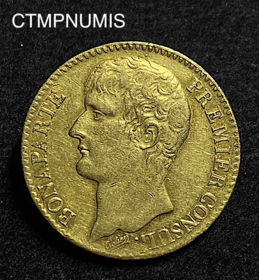 ,MONNAIE,CONSULAT,40,FRANCS,OR,BONAPARTE,AN,12,