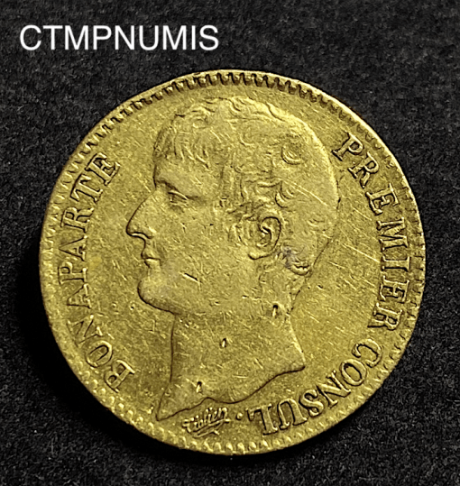 ,MONNAIE,40,FRANCS,OR,CONSULAT,AN,12,